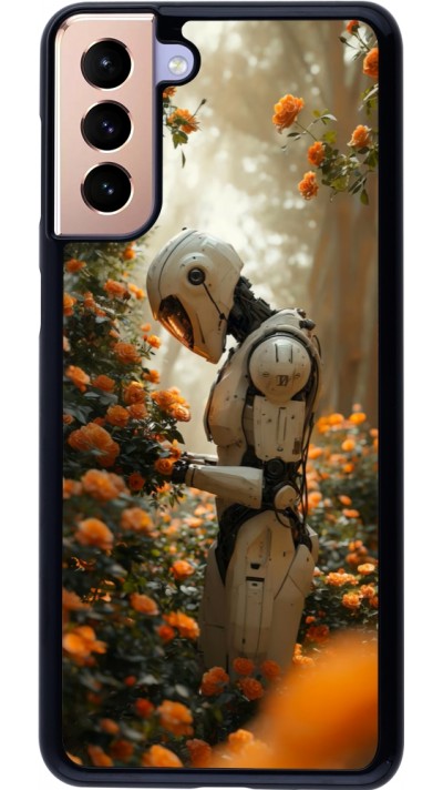 Samsung Galaxy S21+ 5G Case Hülle - Astronaut flowers 2025