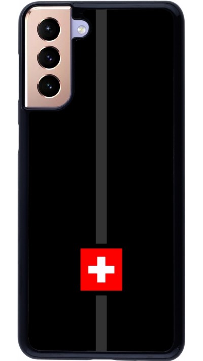 Samsung Galaxy S21+ 5G Case Hülle - Kanton CH schwarz