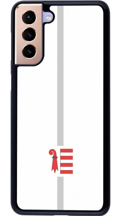 Samsung Galaxy S21+ 5G Case Hülle - Kanton JU weiss