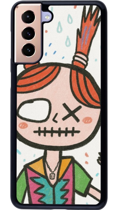 Samsung Galaxy S21+ 5G Case Hülle - Little Girl Sketch