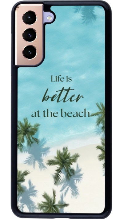 Samsung Galaxy S21+ 5G Case Hülle - Summer 2025 Life is better at the beach