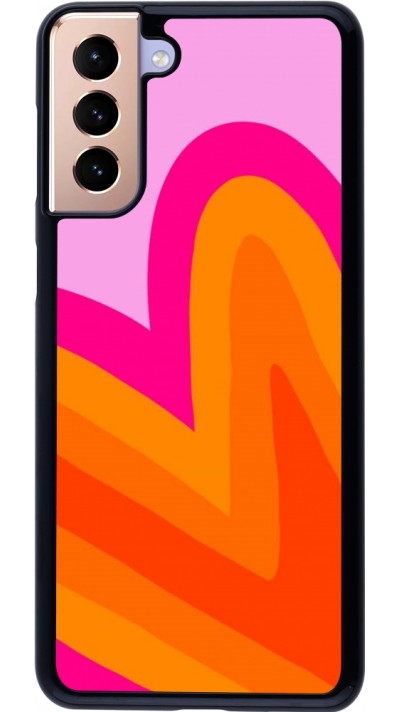 Samsung Galaxy S21+ 5G Case Hülle - Valentine 2024 heart gradient