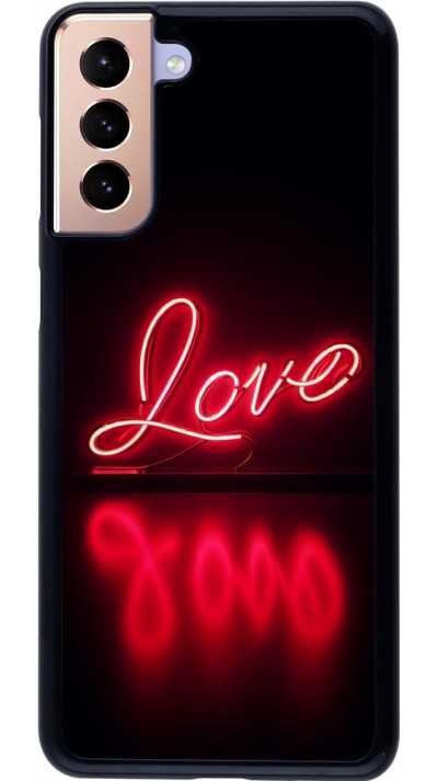 Samsung Galaxy S21+ 5G Case Hülle - Valentine 2025 Neon Liebe