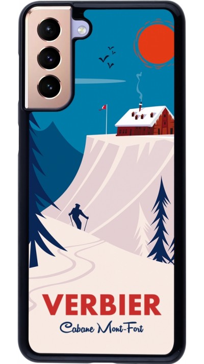 Samsung Galaxy S21+ 5G Case Hülle - Verbier Cabane Mont-Fort