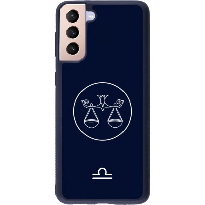 Samsung Galaxy S21+ 5G Case Hülle - Silikon schwarz Astrologie Waage
