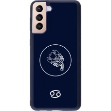 Samsung Galaxy S21+ 5G Case Hülle - Silikon schwarz Astrologie Krebs