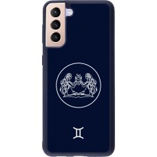 Samsung Galaxy S21+ 5G Case Hülle - Silikon schwarz Astrologie Zwillinge