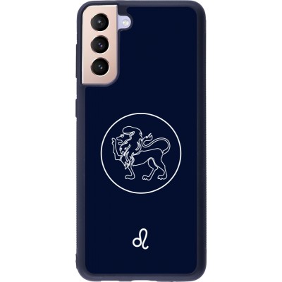 Samsung Galaxy S21+ 5G Case Hülle - Silikon schwarz Astrologie Löwe