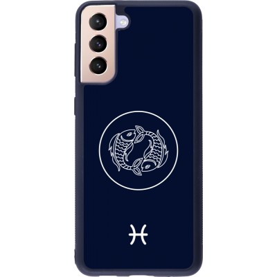 Samsung Galaxy S21+ 5G Case Hülle - Silikon schwarz Astrologie Fische