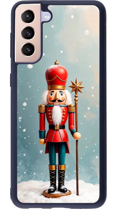 Samsung Galaxy S21+ 5G Case Hülle - Silikon schwarz Christmas 25 Nutcracker Snow