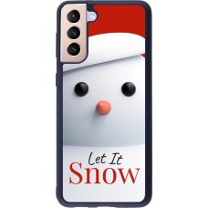 Samsung Galaxy S21+ 5G Case Hülle - Silikon schwarz Christmas 25 Xmas Snowman