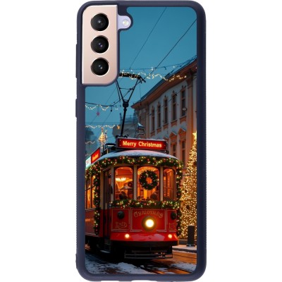Samsung Galaxy S21+ 5G Case Hülle - Silikon schwarz Christmas 25 Xmas Train