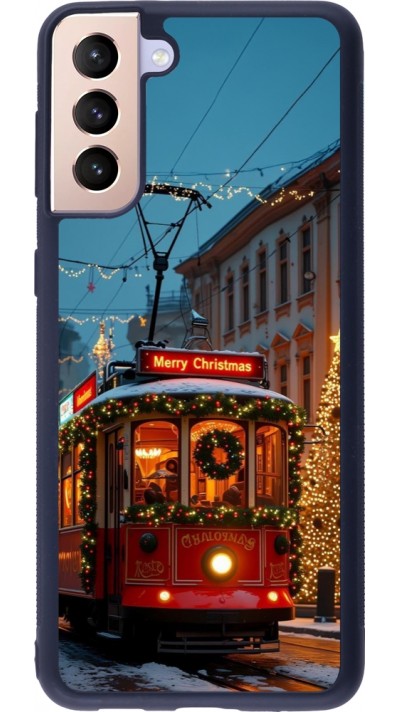 Samsung Galaxy S21+ 5G Case Hülle - Silikon schwarz Christmas 25 Xmas Train