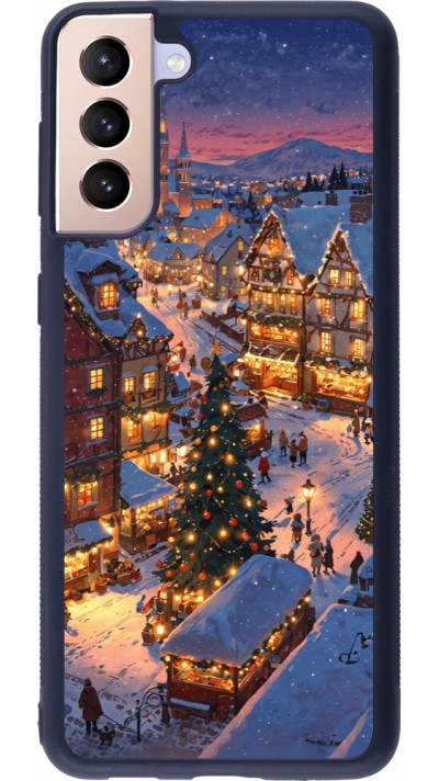 Samsung Galaxy S21+ 5G Case Hülle - Silikon schwarz Christmas 25 Xmas Village