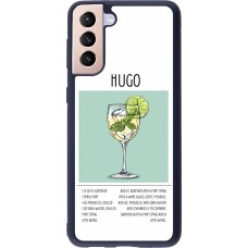 Samsung Galaxy S21+ 5G Case Hülle - Silikon schwarz Cocktail Rezept Hugo