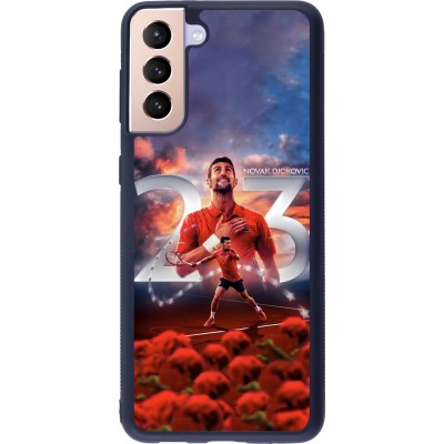 Samsung Galaxy S21+ 5G Case Hülle - Silikon schwarz Djokovic 23 Grand Slam