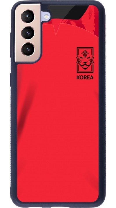 Samsung Galaxy S21+ 5G Case Hülle - Silikon schwarz Südkorea 2022 personalisierbares Fussballtrikot