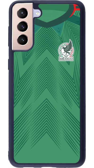 Samsung Galaxy S21+ 5G Case Hülle - Silikon schwarz Mexiko 2022 personalisierbares Fussballtrikot