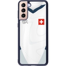 Samsung Galaxy S21+ 5G Case Hülle - Silikon schwarz Schweiz Away personalisierbares Fussballtrikot