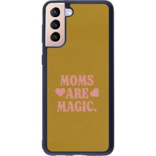 Samsung Galaxy S21+ 5G Case Hülle - Silikon schwarz Mom 2026 Are Magic