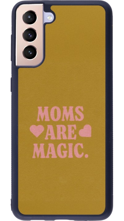 Samsung Galaxy S21+ 5G Case Hülle - Silikon schwarz Mom 2026 Are Magic