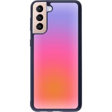 Samsung Galaxy S21+ 5G Case Hülle - Silikon schwarz Orange Pink Blue Gradient