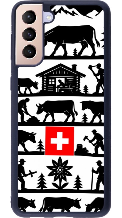 Samsung Galaxy S21+ 5G Case Hülle - Silikon schwarz Poya Schweiz 1