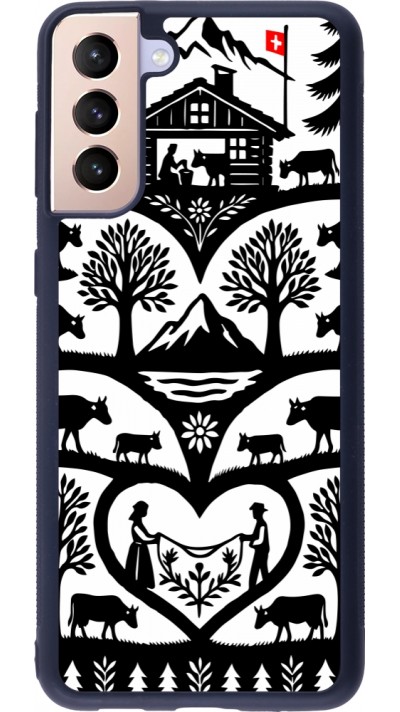 Samsung Galaxy S21+ 5G Case Hülle - Silikon schwarz Poya Schweiz 2