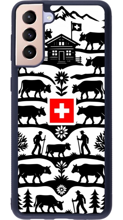 Samsung Galaxy S21+ 5G Case Hülle - Silikon schwarz Poya Schweiz 3