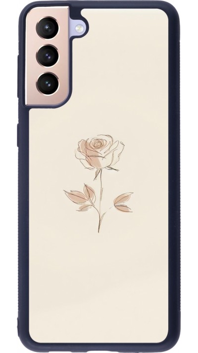 Samsung Galaxy S21+ 5G Case Hülle - Silikon schwarz Rosa Sand Minimalistisch