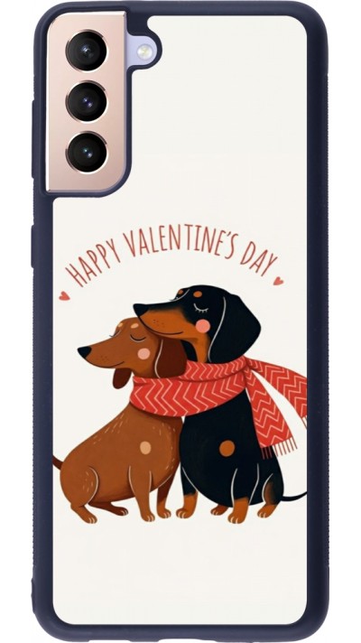 Samsung Galaxy S21+ 5G Case Hülle - Silikon schwarz Saint Valentines Day 26 Happy Valentine