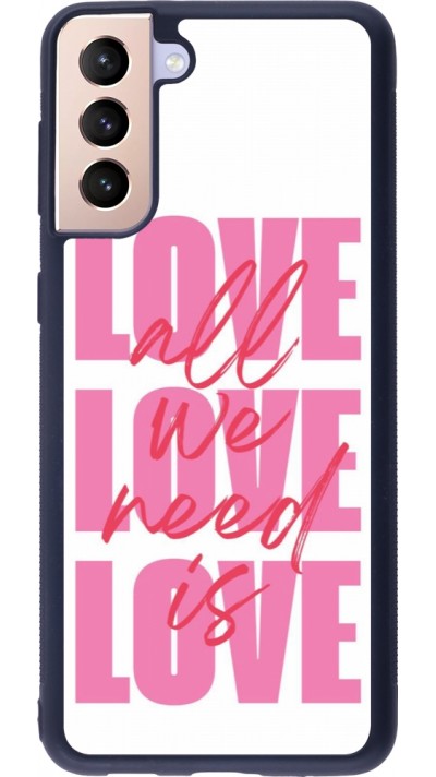 Samsung Galaxy S21+ 5G Case Hülle - Silikon schwarz Saint Valentines Day 26 Love all we need is