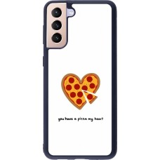 Samsung Galaxy S21+ 5G Case Hülle - Silikon schwarz Saint Valentines Day 26 You have my pizza heart