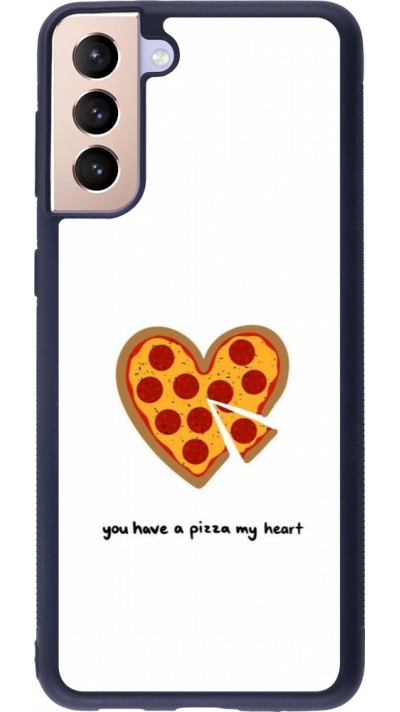 Samsung Galaxy S21+ 5G Case Hülle - Silikon schwarz Saint Valentines Day 26 You have my pizza heart