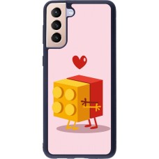 Samsung Galaxy S21+ 5G Case Hülle - Silikon schwarz Saint Valentines Day 26 Puzzle