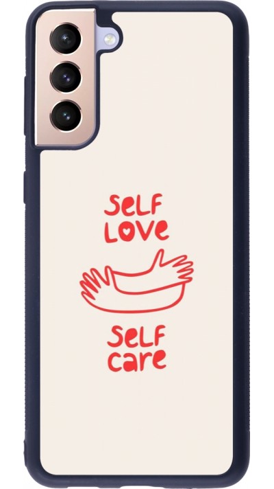 Samsung Galaxy S21+ 5G Case Hülle - Silikon schwarz Saint Valentines Day 26 Self love self care