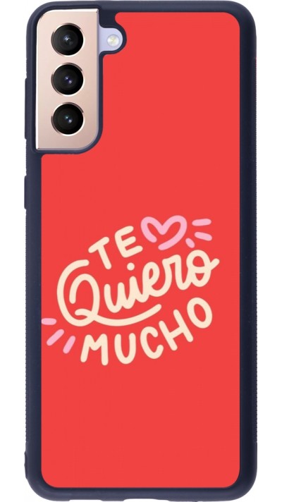 Samsung Galaxy S21+ 5G Case Hülle - Silikon schwarz Saint Valentines Day 26 Te quiero mucho