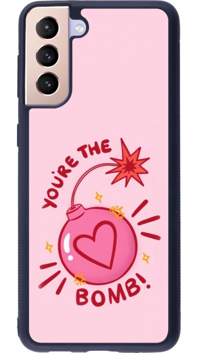 Samsung Galaxy S21+ 5G Case Hülle - Silikon schwarz Saint Valentines Day 26 You are the bomb