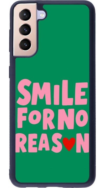 Samsung Galaxy S21+ 5G Case Hülle - Silikon schwarz Smile for no reason 2026