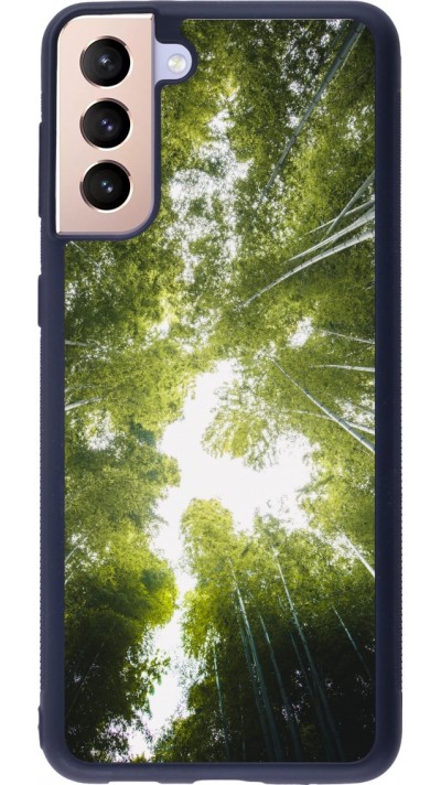 Samsung Galaxy S21+ 5G Case Hülle - Silikon schwarz Spring 23 forest blue sky