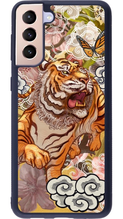 Samsung Galaxy S21+ 5G Case Hülle - Silikon schwarz Spring 23 japanese tiger