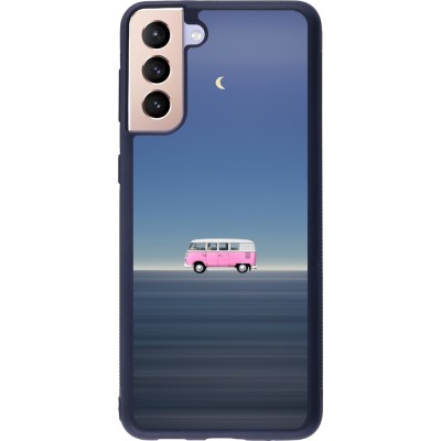 Samsung Galaxy S21+ 5G Case Hülle - Silikon schwarz Spring 23 pink bus