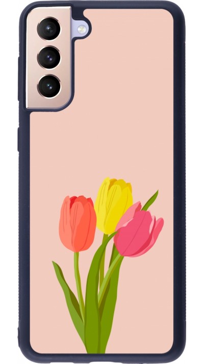 Samsung Galaxy S21+ 5G Case Hülle - Silikon schwarz Spring 23 tulip trio