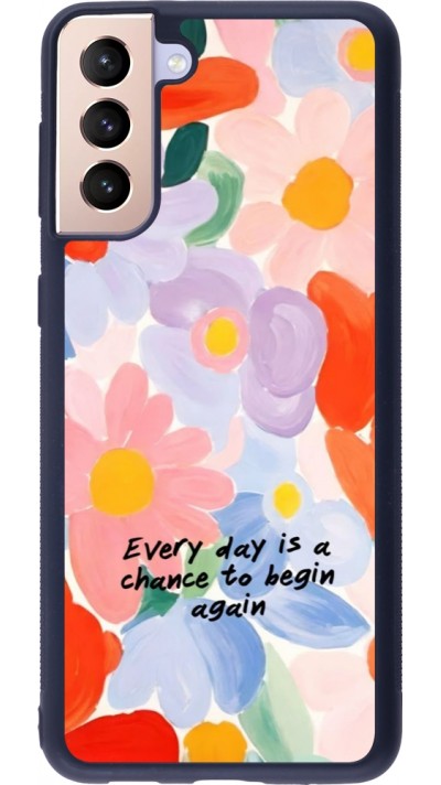 Coque Samsung Galaxy S21+ 5G - Silicone rigide noir Every day is a chance Spring 2026