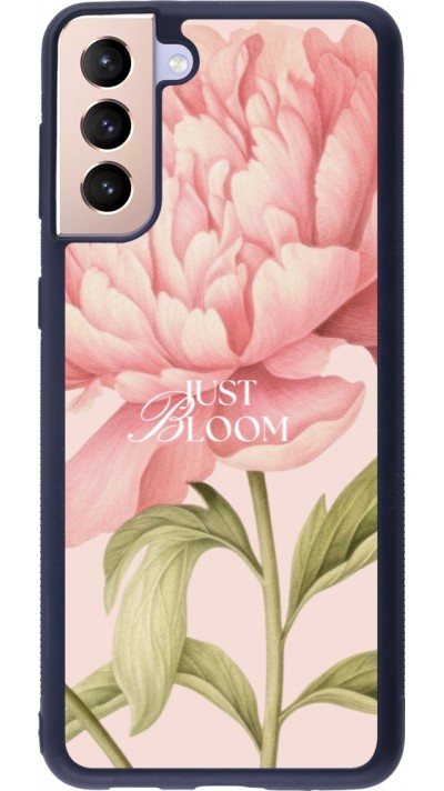 Coque Samsung Galaxy S21+ 5G - Silicone rigide noir Just Bloom Spring 2026