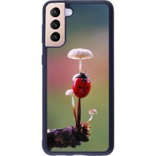 Samsung Galaxy S21+ 5G Case Hülle - Silikon schwarz Ladybird on a mushroom Spring 2026