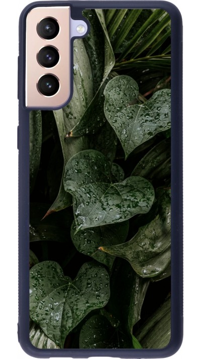 Samsung Galaxy S21+ 5G Case Hülle - Silikon schwarz Spring 23 fresh plants