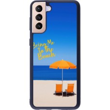 Samsung Galaxy S21+ 5G Case Hülle - Silikon schwarz Summer 2025 Bring me to the beach