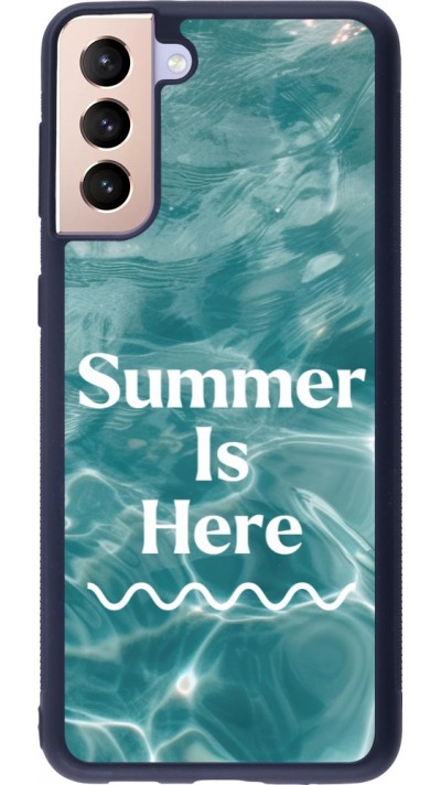 Samsung Galaxy S21+ 5G Case Hülle - Silikon schwarz Summer 2025 Summer is here