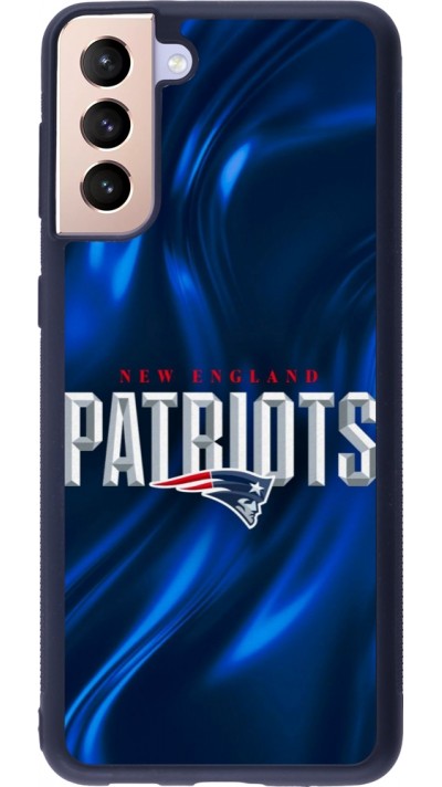 Samsung Galaxy S21+ 5G Case Hülle - Silikon schwarz Super Bowl 26 Patriots 2
